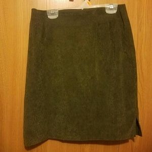 Green skirt
